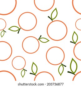 seamless texture of colored contours on a white background mandarin