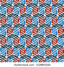 Seamless texture with colored S letter.