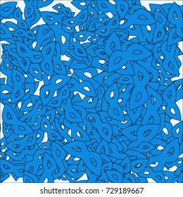 Seamless texture. Colorful carnival masks on a blue background