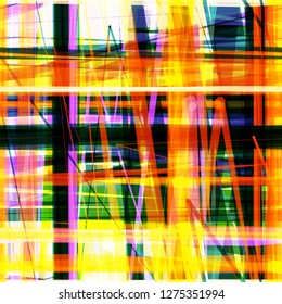 Seamless texture. Colorful intersecting stripes. Plaid effect. Abstract vector background for web page, banners backdrop, fabric, home decor, wrapping