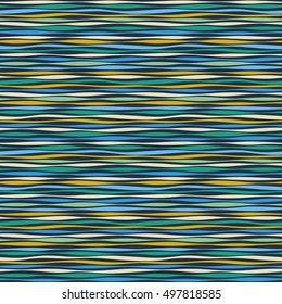 Seamless texture - colorful stripes and lines. Vector illustration.