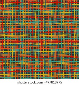 Seamless texture - colorful stripes and lines. Vector illustration.