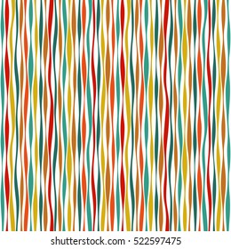 Seamless texture - colorful stripes and lines. Vector illustration.