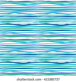 Seamless texture - colorful waves and lines. Vector.