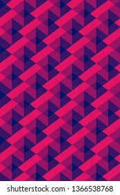 Seamless texture, complex shapes, endless background, three-dimensional image, brick wall, Pentagon shape