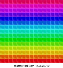seamless texture composed of tetrahedral mosaic of different colors with highlights 