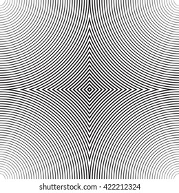 Seamless texture with a concentric circular pattern. Abstract background with lines of metamorphoses.