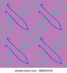Seamless texture with condom silhouettes on purple background.
