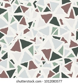 A seamless texture consisting of broken pentagons and triangles. Fashionable camouflage. For hunting, fishing, tourist, city clothes. For backgrounds, wallpapers, wall-papers.