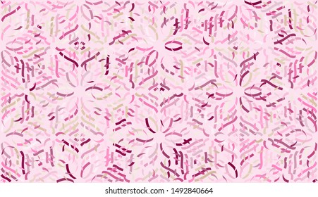 Seamless texture. Consisting of multi-colored snowflakes pattern. Chaos of colors. Six-sided elements.