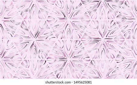 Seamless texture. Consisting of multi-colored snowflakes pattern. Chaos of colors. Six-sided elements.