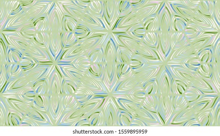 Seamless texture. Consisting of multi-colored snowflakes pattern. Chaos of colors. Six-sided elements.