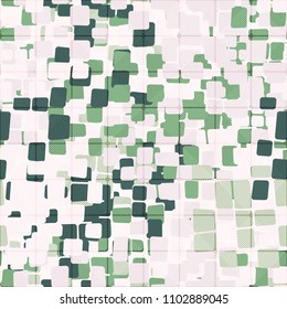 A seamless texture consists of chaos of colors. Camouflage pattern designed for fashion. On the abstractphone there is a network of diagonally drawn squares.