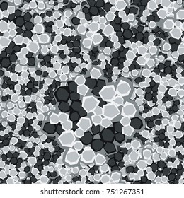 Seamless texture. It consists of colored angular elements. Reminds the marble structure. Fashionable camouflage.