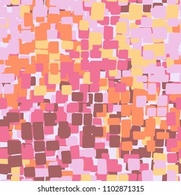 Seamless. The texture consists of multi-colored spots. The pattern is made of elements of a four-sided shape. Camouflage is intended for fashion adepts.
