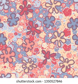 Seamless texture. Convex blots on an abstract background.