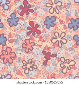 Seamless texture. Convex blots on an abstract background.