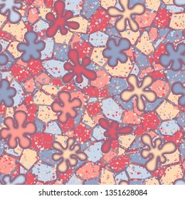 Seamless texture. Convex blots on an abstract background.
