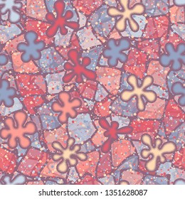 Seamless texture. Convex blots on an abstract background.