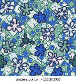 Seamless texture. Convex blots on an abstract background.