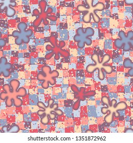 Seamless texture. Convex blots on an abstract background.