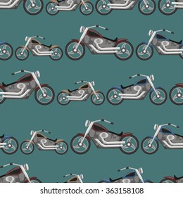 seamless texture with cool bikes