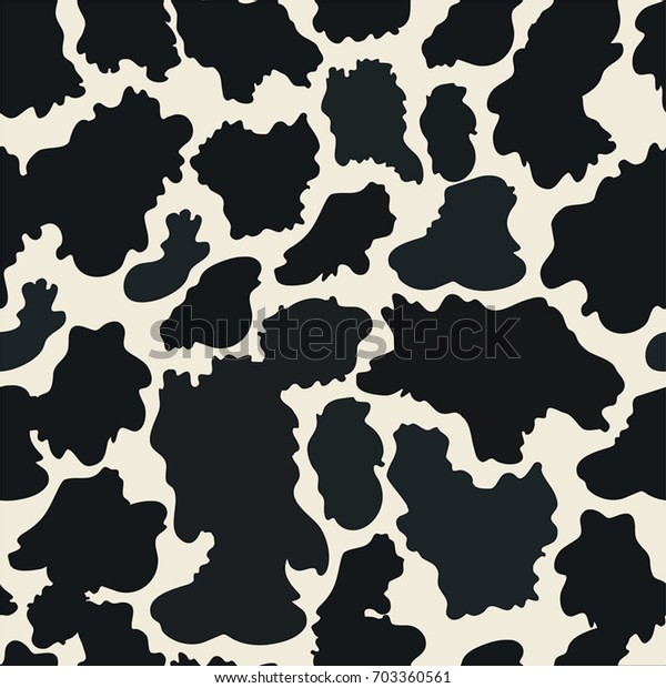 Seamless Texture Cow Hide Beautiful Wallpaper Stock Vector (Royalty ...