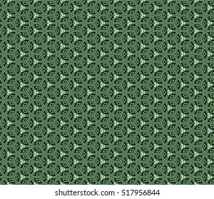 Seamless texture of cube. Vector illustration. Green color