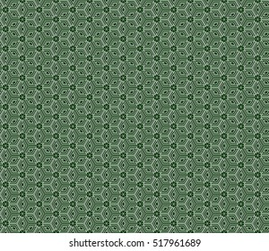 Seamless texture of cube. Vector illustration. Green color
