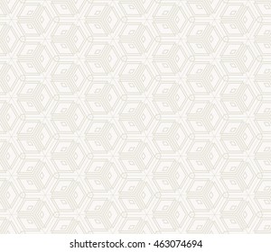 Seamless texture of cubes. Optical illusion. Vector illustration. For the interior design, printing, web and textile design. Modern design.