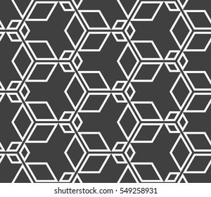 Seamless texture of cubes. Optical illusion.vector illustration. For the interior design, printing, web and textile design.