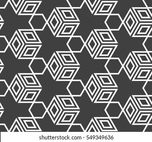 Seamless texture of cubes. Optical illusion.vector illustration. For the interior design, printing, web and textile design.