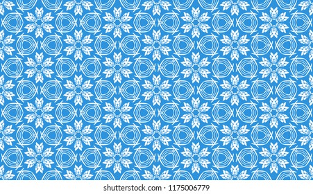 Seamless texture for decorating New Year's holidays and Christmas. Snowflakes.