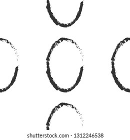 Seamless texture design with grunge eggs shapes isolated on white.