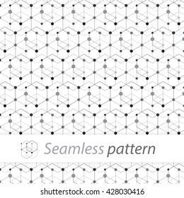seamless texture design with pattern (Vector eps10) black and white color