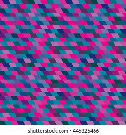 Seamless texture of diamond shapes with cyan and magenta colors