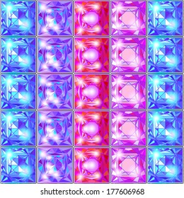 Seamless texture with of different color and cutting.