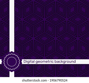 Textura sin foco de diferentes elementos florales, triángulos y otras formas geométricas. Para el diseño, impresión, papel pintado. Ilustración vectorial.