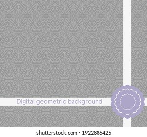Seamless texture of different floral elements, triangles and other geometric shapes. For the design, printing, wallpaper. Vector illustration.