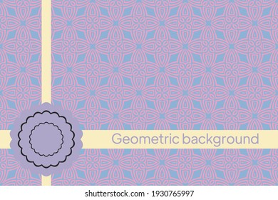 Seamless texture of different floral elements, triangles and other geometric shapes. For the design, printing, wallpaper. Vector illustration.