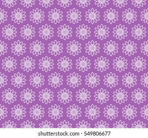 Seamless texture of different floral elements. vector illustration. For the design, printing, wallpaper