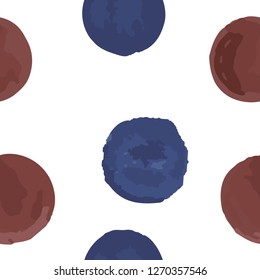 Seamless texture  Different Polka-Dots. This Endless pattern can be used for for your design, textile,  pattern fills, posters, cards, web page background etc. Pattern under the mask. Vector.