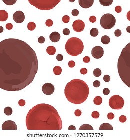 Seamless texture  Different Polka-Dots. This Endless pattern can be used for for your design, textile,  pattern fills, posters, cards, web page background etc. Pattern under the mask. Vector.