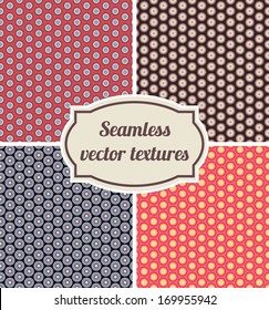 seamless texture of dots and circles. red and brown colors