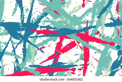 Seamless texture of dynamic spots and smudges. Fashion camouflage.