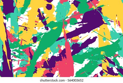 Seamless texture of dynamic spots and smudges. Fashion camouflage.