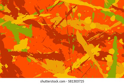 Seamless texture of dynamic spots and smudges. Fashion camouflage.
