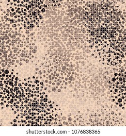 Seamless texture with editing. Stars, circles and transitional figures are scattered around the field. Mesh on top of the main drawing. Camouflage for mods.