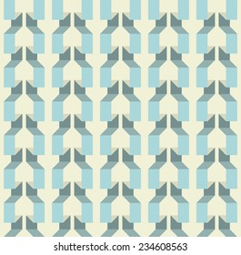 Seamless texture with effect of volume, 3d. Paper garland.
