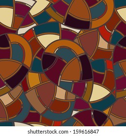 Seamless texture with elements of stained glass